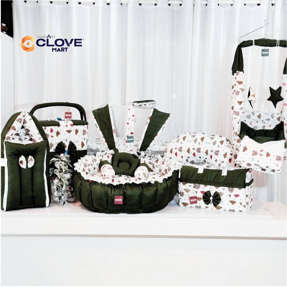 NEW BORN BABY COMBO SET (GREEN )