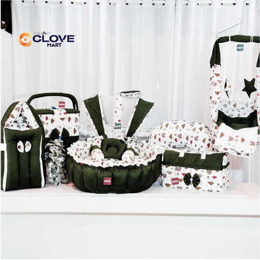 NEW BORN BABY COMBO SET (GREEN )