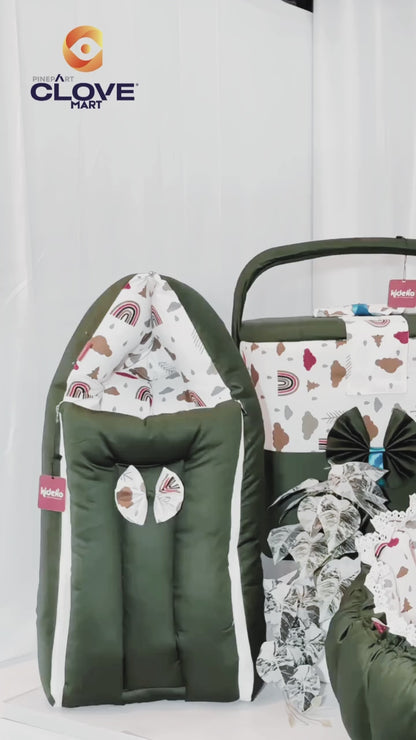NEW BORN BABY COMBO SET (GREEN )